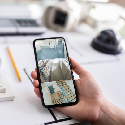 Greensboro security camera feed on cell phone